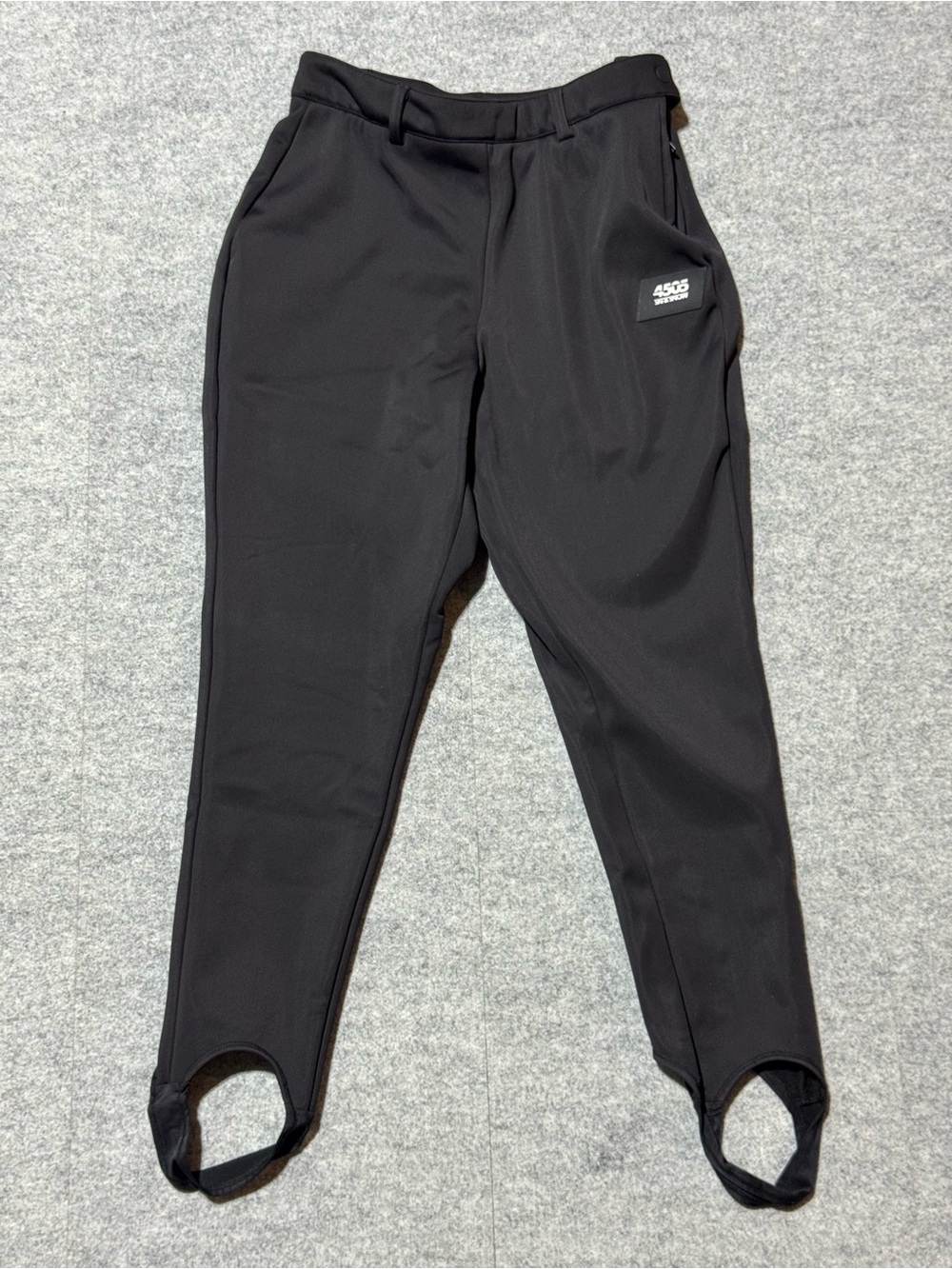 ASOS 4505 Ski & Snow Pants with Foot Straps, Black, Women’s Size 8